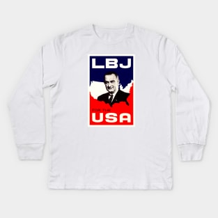 1964 LBJ for the USA Kids Long Sleeve T-Shirt